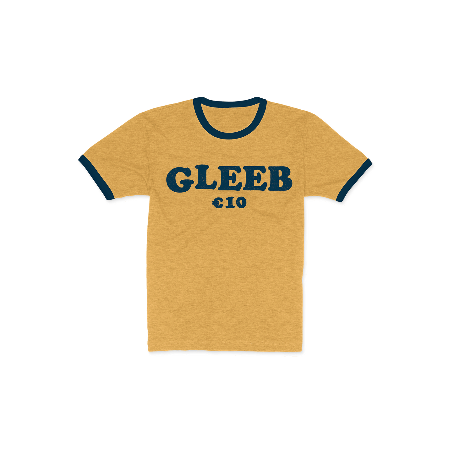 €10 Ringer Tee (Gold/Navy)